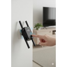 Zilvana 300 Mbps Wifi Sinyal Güçlendirici Siyah Router Repeater Access Point Kablosuz Ağ Genişletici Cihaz