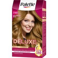Palette Deluxe 7-65 Altın Parıltılı Toffee Saç Boyası 115 ml