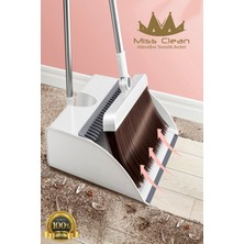 Özbience Pratik Katlanabilir Ev Süpürgesi ve Faraş Seti, Beyaz Renk