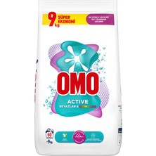 Omo Active 9 kg Toz Deterjan Beyazlar ve Renkliler İçin Etkili Temizlik Özelliğiyle