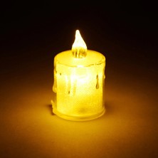 Matmel Dekoratif Simli Pilli Mum - 6 cm