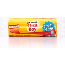 3 Adet Koroplast Orta Boy 40'lı Çöp Torbası 55 x 60 cm