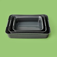 Matmel Life Elmas 3'lü Düzenleyici Sepet - Gri