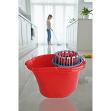 Özbience Klasik Sıkma Hazneli 17 Lt Temizlik Kovası, Kırmızı, Titiz Kullanım