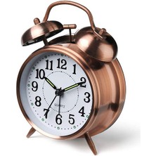Nostaljik Metal Çalar Masa Saati Orta Boy