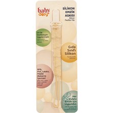 Baby Dcey Silikon Emzik Askısı-Krem (2 Adet)