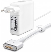 Marsilyan 20V 4.25A 85W Laptop Adaptörü - T Tip - Apple Macbook Uyumlu - Beyaz HD795