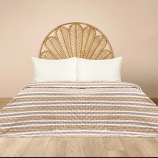 Matmel Soft Galler Çift Kişilik Yatak Örtüsü - Bej - 200X230 cm
