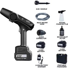 Proseg PR-AC96 Hura 3000PA Şarjlı 1200 Mah Batarya Siyah Araç Yıkama Makinesi