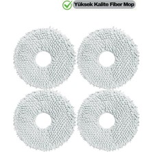Özbience Roborock Qrevo Serisi Mikrofiber Mop Paspas Yedek Seti - 4 Adet