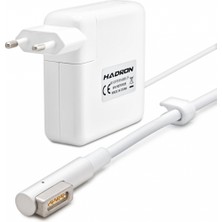 Marsilyan 18.5V 4.6A 85W Laptop Adaptörü - L Tip - Apple Macbook Uyumlu - Beyaz HD797
