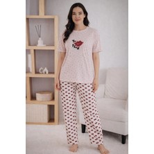 Pemilo Kadın 1905-4 Kısa Kol Oslo Pijama Takımı