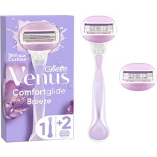 Gillette Venus Comfortglide Breeze Tıraş Makinesi + 2 Adet Yedek Başlık 2 Adet