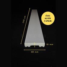 Diecor Dekoratif Boyanabilir  Polistren 1 Adet 4 cm  Duvar Çıtası