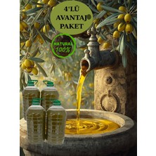 Cennet Hanımın Çiftiği | 4 Lü Süper Avantaj Natural Sızma Pet 5 Lt | Zeytinyağı Natural