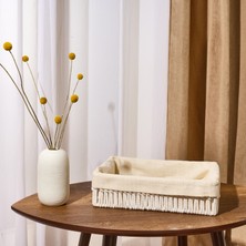 Simple Living Boho Style Sepet - Ekru - 8X22X30 cm