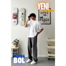 Vladivosto Nefes Alan Rahat Kumaş Ayarlanabilir Paça Oversize Baggy Büyük Beden Eşofman Altı