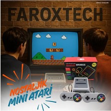 FaroxTech Super Mini Sfc Retro Atari Konsolu +600 Oyun, 2 Oyun Kolu - Nostalji Zamanı !