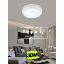 Allians 30W Yuvarlak LED Tavan Lambası, Çok Yönlü Aydınlatma, 6500K