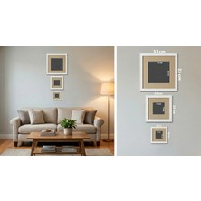 Foto Çözüm 3'lü Siyah Çerçeve Seti- Duvar Tipi