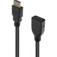 Temiz Pazar HDMI Erkek Di̇şi̇ Erkek Di̇şi̇ 2 Metre Uzatma Gold Kablo