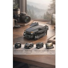 FaroxTech Akıllı Katlanır Drone - Wi-Fi Fpv Canlı Görüntü Aktarımlı Başlangıç Seti