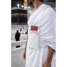 SHR Tasarım Hac ve Umre Boyun Çantası – Pasaport Para Telefon Taşıma Çantası – Fermuarlı Seyahat Çantası