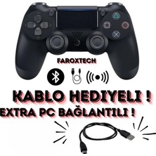FaroxTech Ps4 Dualshock Kablosuz Oyun Kolu | Playstation 4 Joystick | Pc Bağlantılı