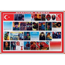 Panda Atatürk köşesi (Alüminyum Çerçeve)