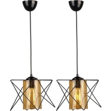 Allians Iki Adet Siyah Bal Akrilik Moda Takımı, Şık ve Zarif Tasarım