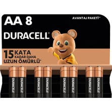 Duracell Alkalin Aa Kalem Pil 6+2 Adet (5 Adet)
