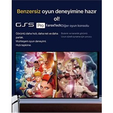 FaroxTech Gs5 Pro Oyun Konsolu | 53 Emülatör | Ps5 Görünümlü | Çift Kol | Tak Çalıştır