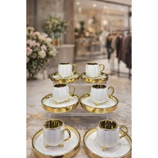 Leylart Zarafet 6’lı Cam Kahve Fincanı Seti