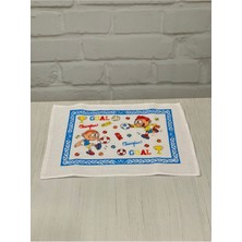 Güzelyüz Avm Yıkanabilir Ilkokul ve Okul Öncesi Beslenme Örtüsü El Bezi Erkek Model 35X50 Anasınıfı Yemek Bezi