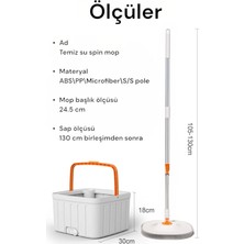 Özbience Yedek Moplu Otomatik Temizlik Seti, Temiz ve Kirli Su Ayırıcı