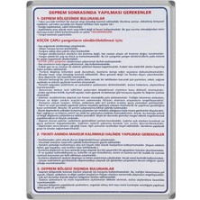 Panda Deprem Sonrası Levha (Alüminyum Çerçeve)