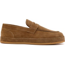 Derimod Erkek Taba Süet Deri Loafer 26SFD631010