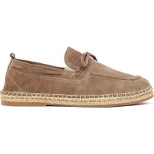 Derimod Erkek Vizon Süet Deri Espadril 26SFD616310