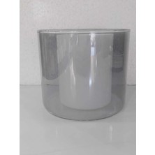 Allians Füme Renkli Çift Cam Avize, E27, 12 cm Boy, 13,5 cm Çap