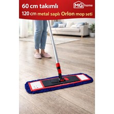 Özbience Mavi 60 cm Temizlik Seti: Palet, Sopa ve Nemli Mop ile Temizlik