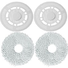 Özbience Xiaomi S10+ ile Uyumlu 2'li Mop Paspas ve Tutma Braketi Seti