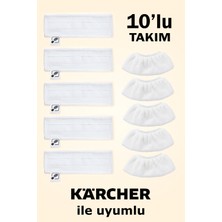 Özbience Çamaşır ve Temizlik Için 10'lu Mikrofiber Mop Bezi Seti