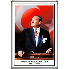 Panda Atatürk Portresi (Alüminyum Çerçeveli) - 50X70CM