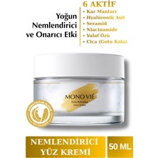 Mono Vié 3’lü Seramid ile Bariyer Onarıcı Su Bazlı Nemlendirici Yüz Kremi | 3D Hyaluronik Asit