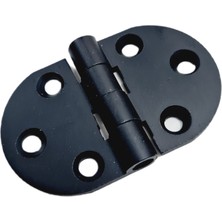 Nobel Alüminyum Oval Menteşe Siyah | Ölçü 4 cm / 68 mm  | 5 Adet