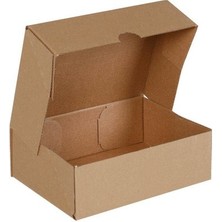 Aspak 20X13X8CM E-Ticaret Kargo Kutusu-Dört Nokta 01 Desi-Kraft-25 Adet