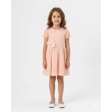 Queen Kids  Kız Çocuk  Incili Elbise Pembe