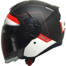 Free-M 665 Yarım Kask Güneş Vizörlü (Fast)