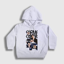 Presmono Unisex Çocuk Beyaz Karma Bang Chan Bangchan Stray Kids Kapüşonlu Sweatshirt
