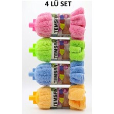 Özbience Temsam Süper Emici Havlu Mop 4 Adet, Standart Vidalı Dişli, Universal Uyumlu